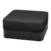 Jacuzzi tető 2413x2413x508 mm vízálló, időjárásálló védőhuzat pezsgőfürdő takaró, 600D Oxford anyag, fekete