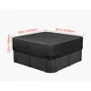 Jacuzzi tető 2413x2413x508 mm vízálló, időjárásálló védőhuzat pezsgőfürdő takaró, 600D Oxford anyag, fekete