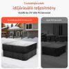 Jacuzzi tető 2413x2413x508 mm vízálló, időjárásálló védőhuzat pezsgőfürdő takaró, 600D Oxford anyag, fekete