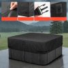 Jacuzzi takaró 2160x2160x508 mm időjárásálló, vízálló pezsgőfürdő-takaró, védőhuzat fekete