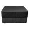 Jacuzzi takaró 1930x1930x508 mm időjárásálló vízálló védőhuzat szakadásálló kültéri pezsgőfürdőhöz, fekete
