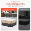 Jacuzzi takaró 2285x2285x508 mm időjárásálló és vízálló védőhuzat, szakadásálló, kültéri pezsgőfürdőhöz, barna