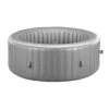 Felfújható jakuzzi 4-6 személy részére 208x66 cm kerek, hordozható otthoni jakuzzi 130 masszázsfúvókával, LED világítással