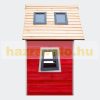 Playhouse children's house garden house for children 1.5 meters high made of real wood 102x120x154 cm