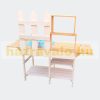Children's outdoor kitchen made of wood Children's outdoor play kitchen with shelf and sink