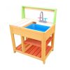 Outdoor toy kitchen for children, made of wood