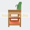 Outdoor toy kitchen for children, made of wood