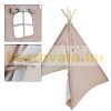 Play tent indian tent for children beige 115x115x160 cm