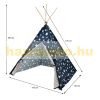 Play tent Indian tent for children stars blue-white 115x115x160 cm