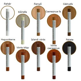   Fajavító viasz 10 darabos készlet bútorjavító kréta korrektor laminált és fa parketta sérülés javító 