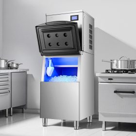   Professzionális jégtároló konténer szűrővel 113,4 kg kapacitás jégkészítő gép jégtartály