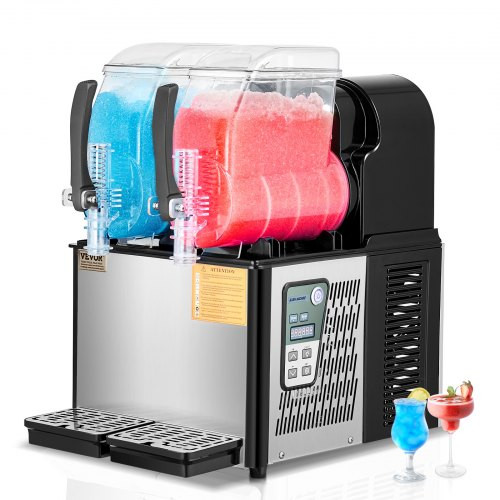 Kereskedelmi Slushy gép 4Lx2 Margarita Smoothie fagyasztott italgyártó