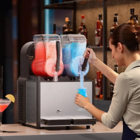   2x4 literes professzionális jégkása készítő gép nagy teljesítményű dupla tartályos kivitel