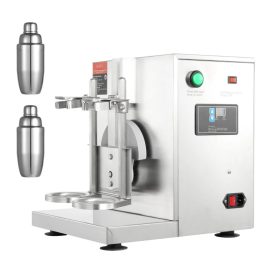   Professzionális kétpoharas elektromos proteinshake- és tejturmix-készítő 120W teljesítmény, rozsdamentes acél kivitel