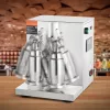 Professzionális kétpoharas elektromos proteinshake- és tejturmix-készítő 120W teljesítmény, rozsdamentes acél kivitel