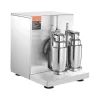 Professzionális kétpoharas elektromos proteinshake- és tejturmix-készítő 120W teljesítmény, rozsdamentes acél kivitel