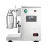 Professzionális kétpoharas elektromos proteinshake- és tejturmix-készítő 120W teljesítmény, rozsdamentes acél kivitel