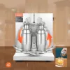 Professzionális kétpoharas elektromos proteinshake- és tejturmix-készítő 120W teljesítmény, rozsdamentes acél kivitel