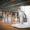 Professzionális kétpoharas elektromos proteinshake- és tejturmix-készítő 120W teljesítmény, rozsdamentes acél kivitel