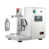 Turmixgép 120W egyfejes turmixgép 750 ml-es rozsdamentes acél pohárral elektromos proteinshake- és tejturmix-készítő