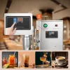 Turmixgép 120W egyfejes turmixgép 750 ml-es rozsdamentes acél pohárral elektromos proteinshake- és tejturmix-készítő