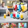 3x15 literes professzionális jégkása készítő gép turmixgép smoothie, koktél és jeges italokhoz