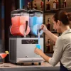 2x12 literes professzionális jégkása készítő gép rozsdamentes acél ház, digitális vezérlés