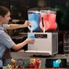 2x12 literes professzionális jégkása készítő gép rozsdamentes acél ház, digitális vezérlés