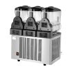 Professzionális 3 tartályos jégkása készítő gép 3x12 liter kapacitás, rozsdamentes acél kivitel, digitális vezérléssel