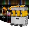 Professzionális háromtartályos jégkása készítő gép 3x12 liter 1100W teljesítménnyel, rozsdamentes acél kivitelben