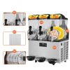 Professzionális háromtartályos jégkása készítő gép 3x12 liter 1100W teljesítménnyel, rozsdamentes acél kivitelben