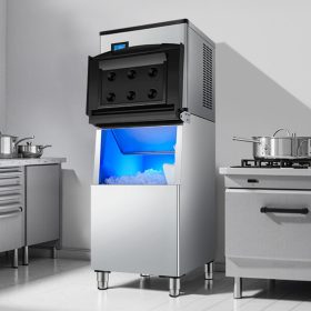   Kereskedelmi jégkészítő gép tárolóval 227 kg/nap kapacitás automatikus öntisztítás
