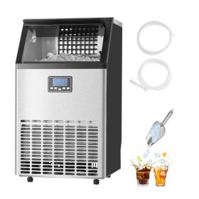   Ipari jégkockakészítő gép LED kijelzővel 54,43 kg/nap kapacitás jégkészítő gép