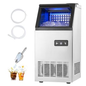   Ipari jégkockakészítő gép 54,43 kg/nap kapacitás jégkészítő automata öntisztítással 