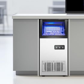   Ipari jégkockakészítő gép 54,43 kg/nap kapacitás jégkészítő automata öntisztítással 