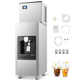   Ipari jégkészítő gép automata jégadagolóval 163 kg/nap 80kg tároló jégkockakészítő