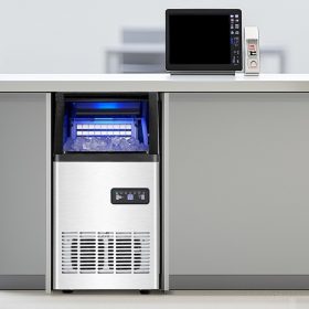   Kereskedelmi jégkészítő 45,36 kg/nap beépíthető jégkockakészítő gép LED kijelzővel