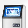 Kereskedelmi jégkészítő 45,36 kg/nap beépíthető jégkockakészítő gép LED kijelzővel