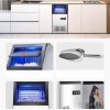 Kereskedelmi jégkészítő 36,3 kg/nap beépíthető jégkockakészítő gép LED kijelzővel