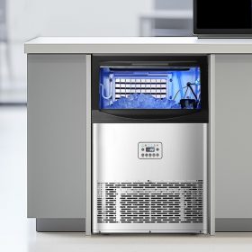   Ipari jégkészítő 40,82 kg/nap kapacitás beépíthető jégkockakészítő gép LED kijelzővel