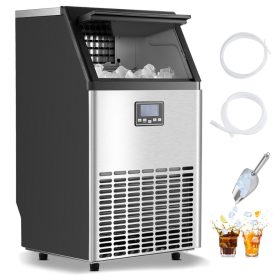 Ipari szabadonálló gégkockakészítő gép LED kijelzővel 58,97 kg/nap kapacitás jégkészítő