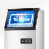 Szabadon álló jégkockakészítő 49,9 kg/nap LED kijelző ipari jégkészítő