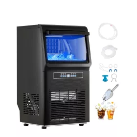   kereskedelmi jéggép (36,3 kg/nap) 5,4 kg tárolókapacitással és leeresztő szivattyúval, 36 jégkocka 15 perc alatt, LED digitális kijelzővel, öntisztító jéggép bárok és éttermek számára