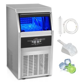   Ipari jégkockakészítő gép 41 kg/nap, 11 kg tárolókapacitás szabadon álló jégkészítő