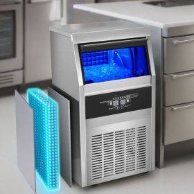   Ipari jégkockakészítő gép 36 kg/nap, 11 kg tárolókapacitás szabadon álló jégkészítő