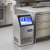 Ipari jégkockakészítő gép 38 kg/nap, 12,5 kg tárolókapacitás szabadon álló jégkészítő