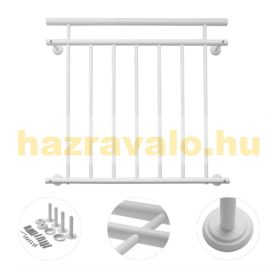 Erkélykorlát  franciaerkély  acél 128x90 cm inox
