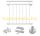 French balcony railing white powder-coated steel railing 128x90 cm 