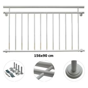 Erkélykorlát  franciaerkély  acél 156x90 cm inox