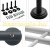 Erkélykorlát  franciaerkély  acél 100x90 cm inox